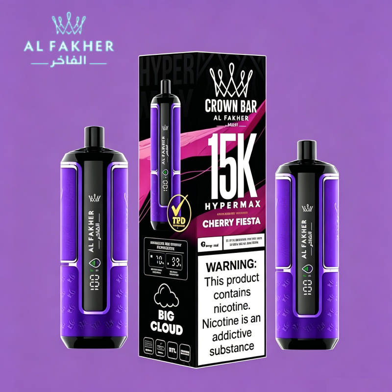 💨 Al Fakher Hypermax 15.000 Züge – Einweg-Vape mit intensiven Aromen & langanhaltendem Genuss