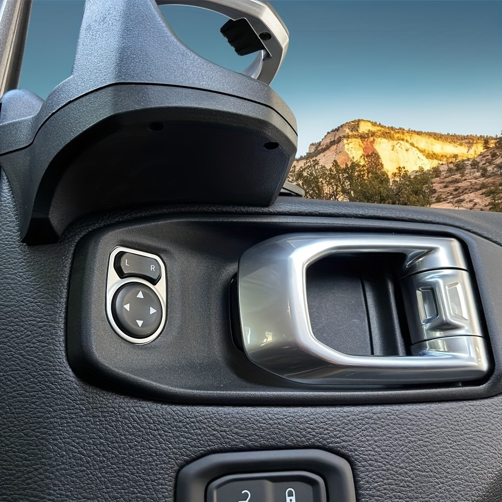 Car Cup Holder for Jeep Wrangler JL/JT Gladiator 2018-2025, Door Mount Water Bottle Holder, Interior Storage Organizer for Drinks, Black