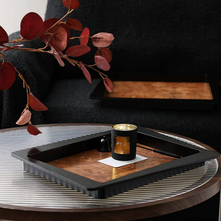 FSC-Certified Oak Serving Tray 12''x8'' | 10LB Capacity & Food-Grade Finish