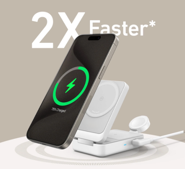 Wireless Charging Station (Foldable 3-in-1)