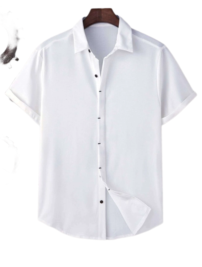 Teen Boys Long Sleeve Linen-Cotton Shirt Casual Collar Top