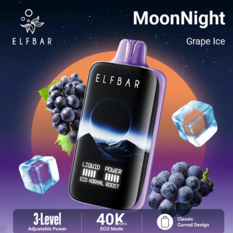 🌙 ELFBAR Moon Night 40K – 40.000 Züge Einweg E-Zigarette für intensiven Nachtgenuss