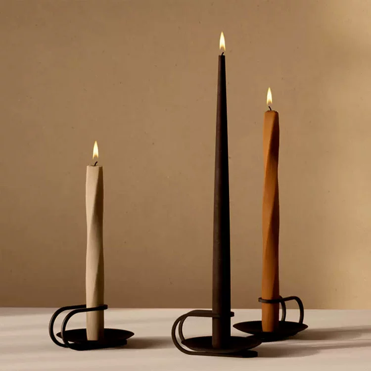 ASTM A830 Cast Iron Candle Holder | Powder-Coated & 3-Cup Design