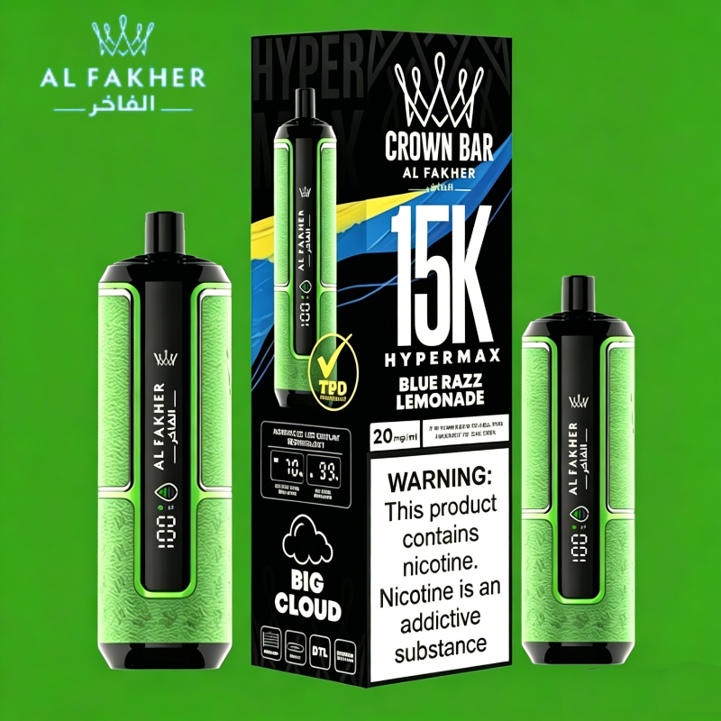 💨 Al Fakher Hypermax 15.000 Züge – Einweg-Vape mit intensiven Aromen & langanhaltendem Genuss