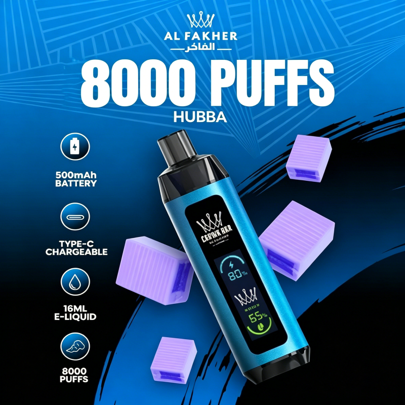💨 Al Fakher Crown Bar Pro 8000 – Einweg-Vape mit 8000 Zügen & intensiven Aromen