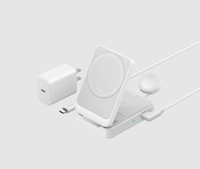 Wireless Charging Station (Foldable 3-in-1)