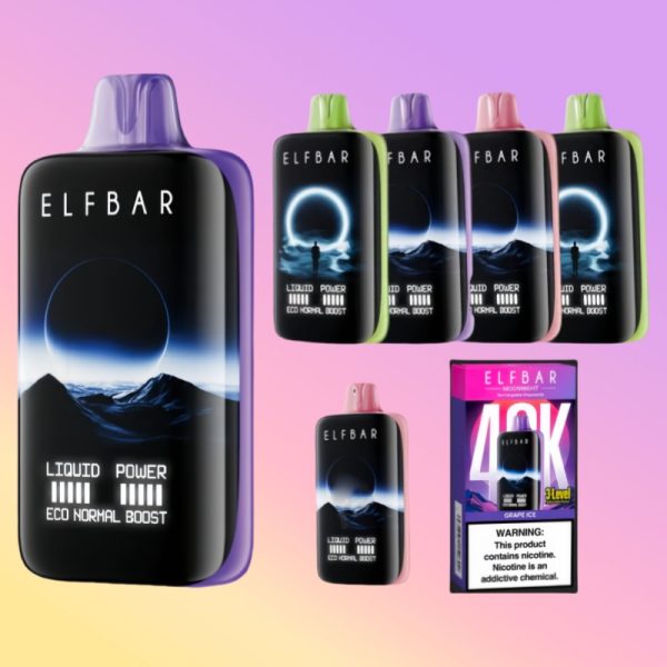 🌙 ELFBAR Moon Night 40K – 40.000 sug Engangs E-cigaret til intens nydelse om natten