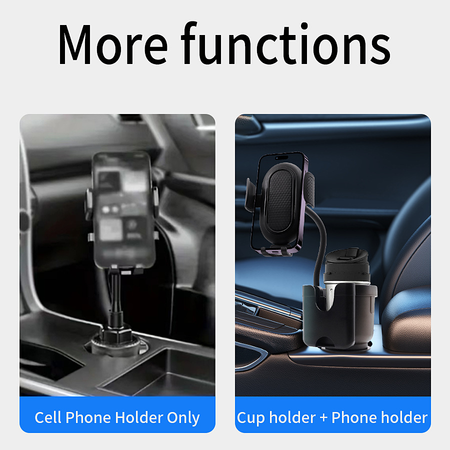 Car Cup Holder Expander for Car Adapter Adjustable Multifunctional Dual Cup Holder with Phone Holder Aromatherapy Organizer