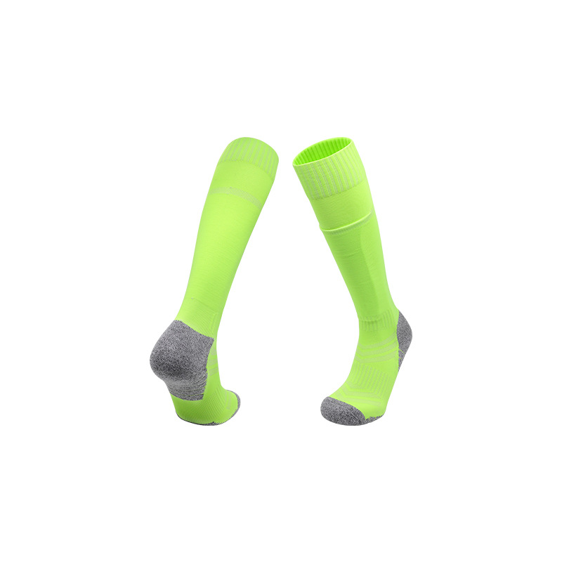 Soccer Socks with Shin Guard Pockets — Solid Color, Long-Tube Athletic Socks for Professional Training (Non-Slip)