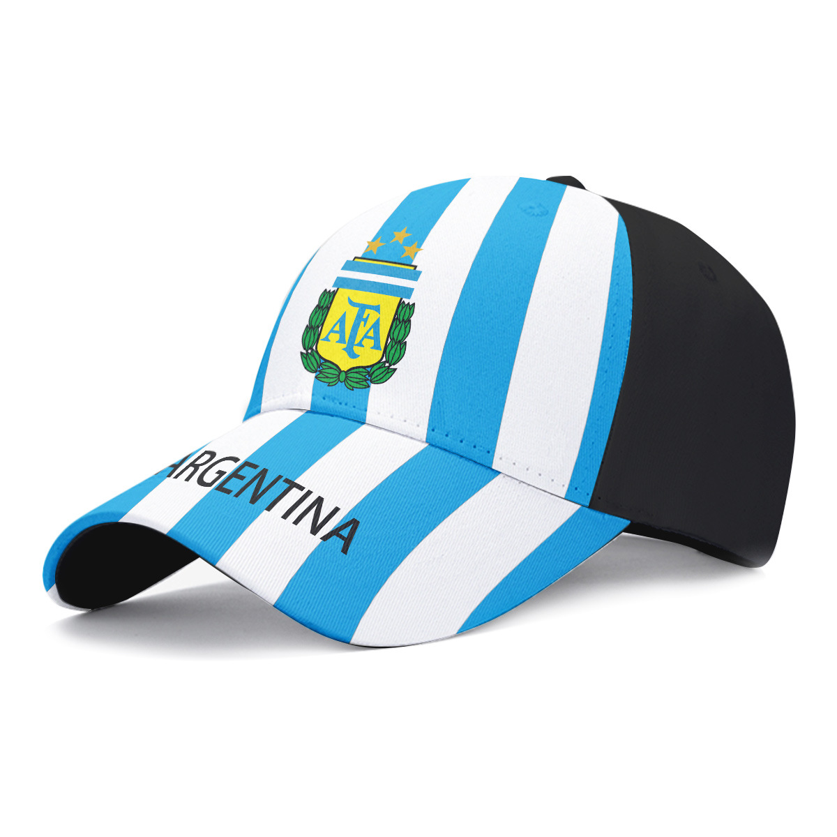 World Cup Fan Baseball Caps — Germany, Argentina, Brazil, France, England