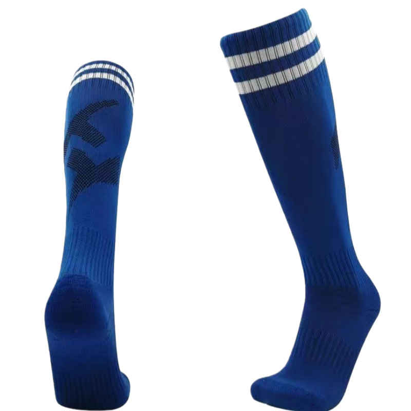 Long Football Socks — Thickened Terry-Cushioned, Sweat-Wicking, and Non-Slip Athletic Socks