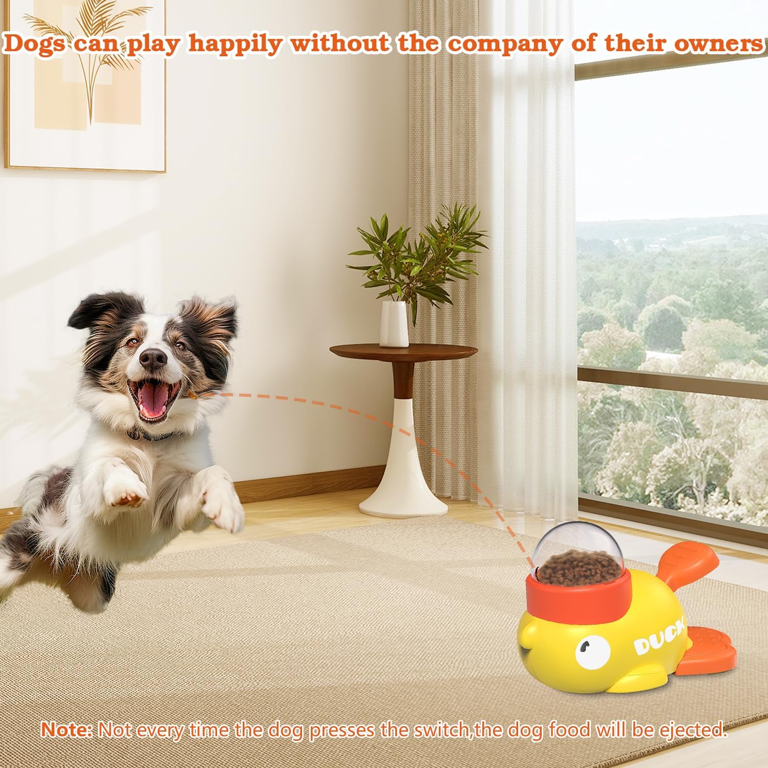 Dog Interactive Treat Dispenser Toy, Food Puzzle Slow Feeder