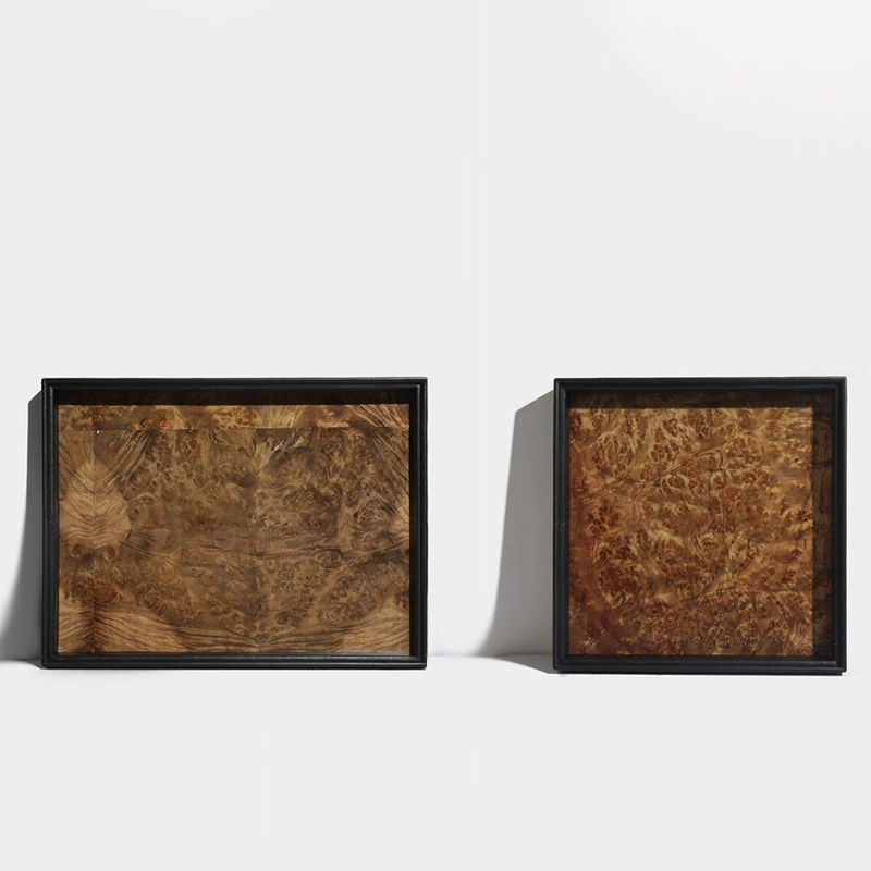 FSC Oak & LWG Leather Tray | EN 13442 & 10LB Capacity