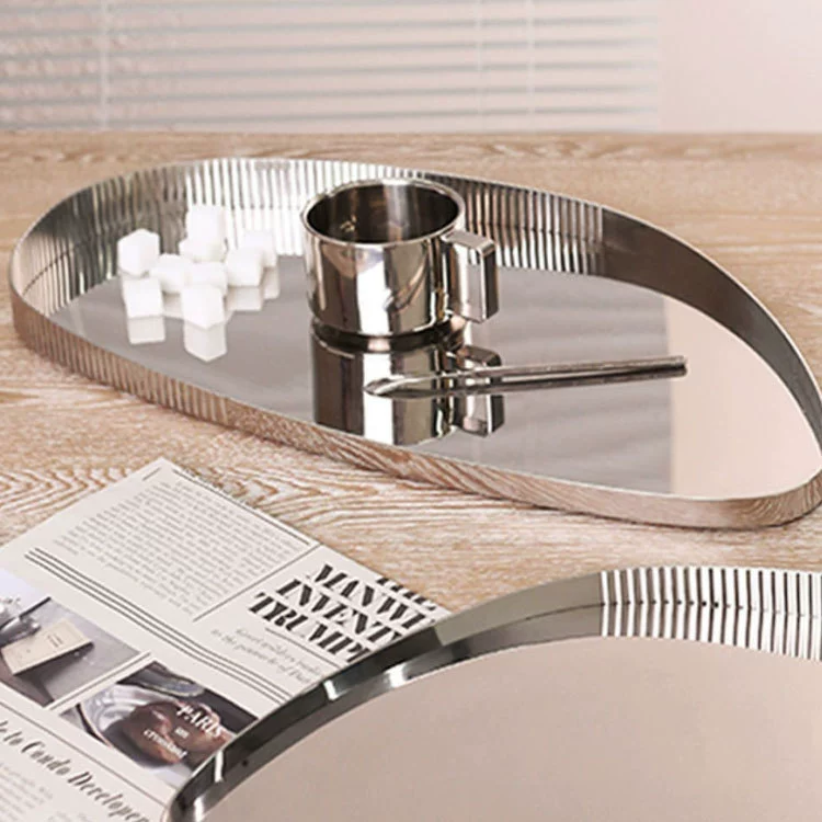 304 Stainless Steel Mirror Tray 12''x8'' | ASTM A240 & 20LB ASTM D642