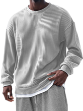 Men's Cotton-Poly Blend Long Sleeve Sweatshirt Relaxed Fit