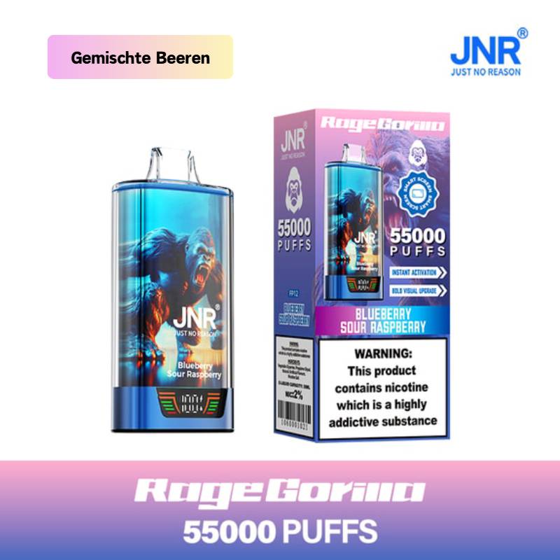🔥 JNR Rage Gorilla 55K Hochleistungs Einweg-E-Zigarette