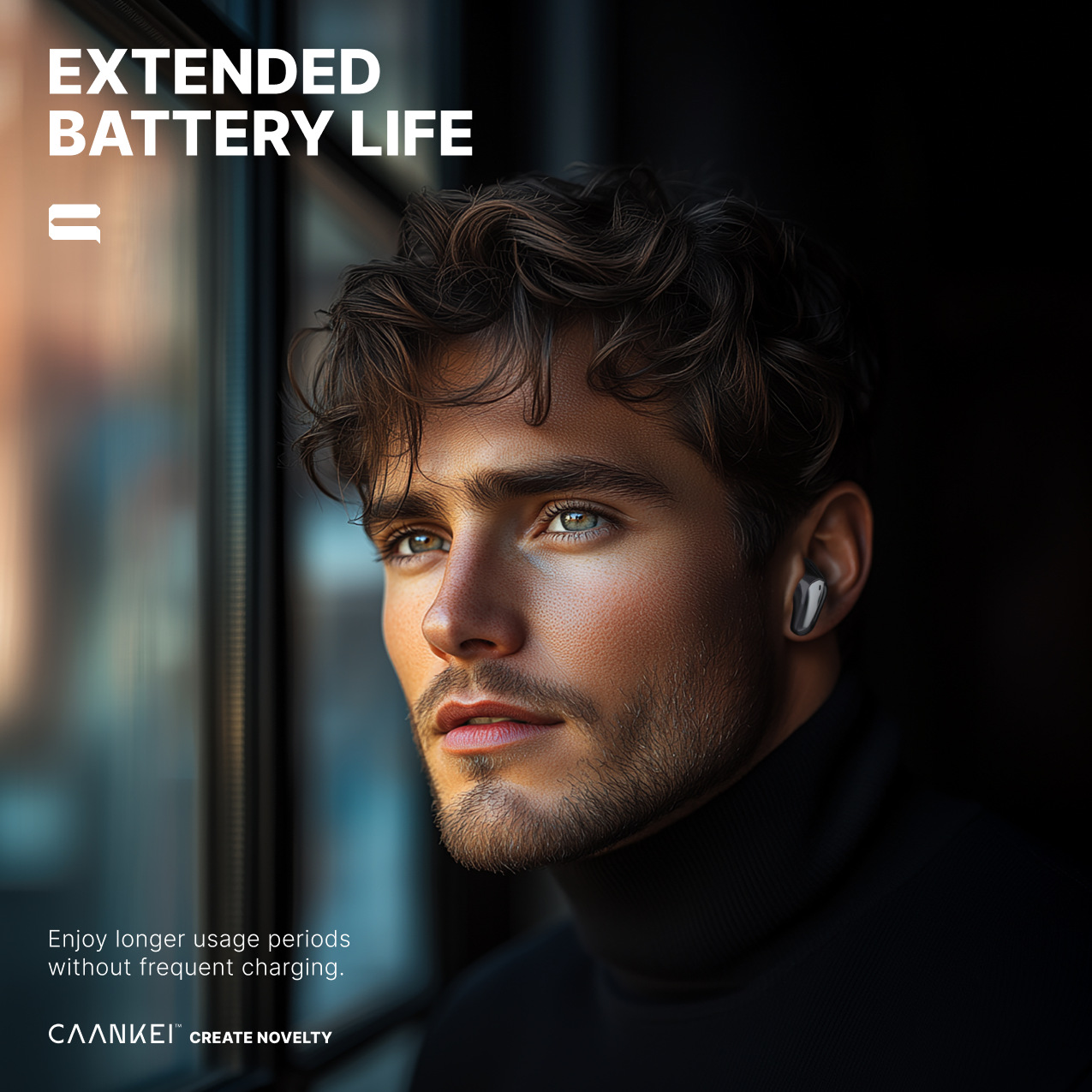 CT015 TWS Wireless Earbuds with ANC 25dB and Extended Battery Life