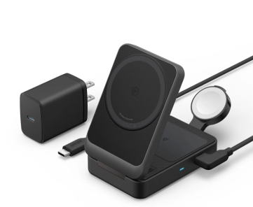Wireless Charging Station (Foldable 3-in-1)