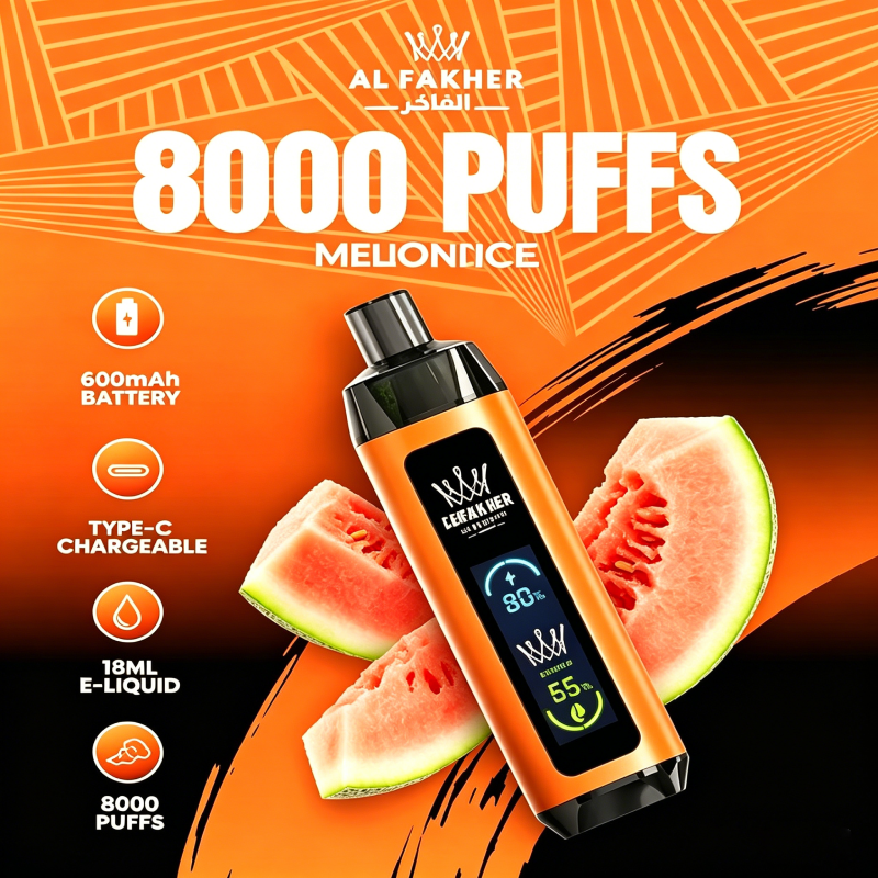 💨 Al Fakher Crown Bar Pro 8000 – Einweg-Vape mit 8000 Zügen & intensiven Aromen