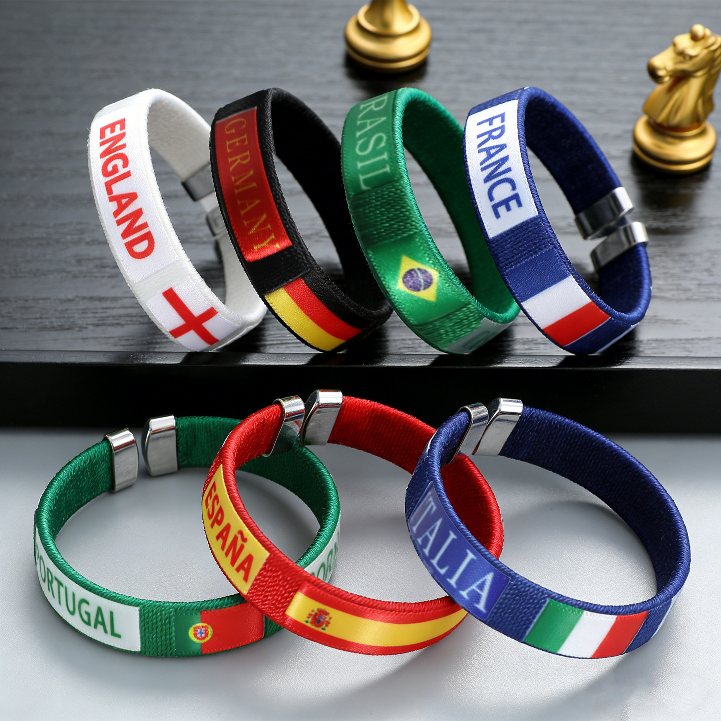 2026 USA-Canada-Mexico World Cup National Team Bracelet — Football Fan Wristband