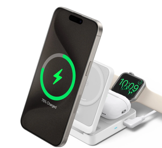 Wireless Charging Station (Foldable 3-in-1)