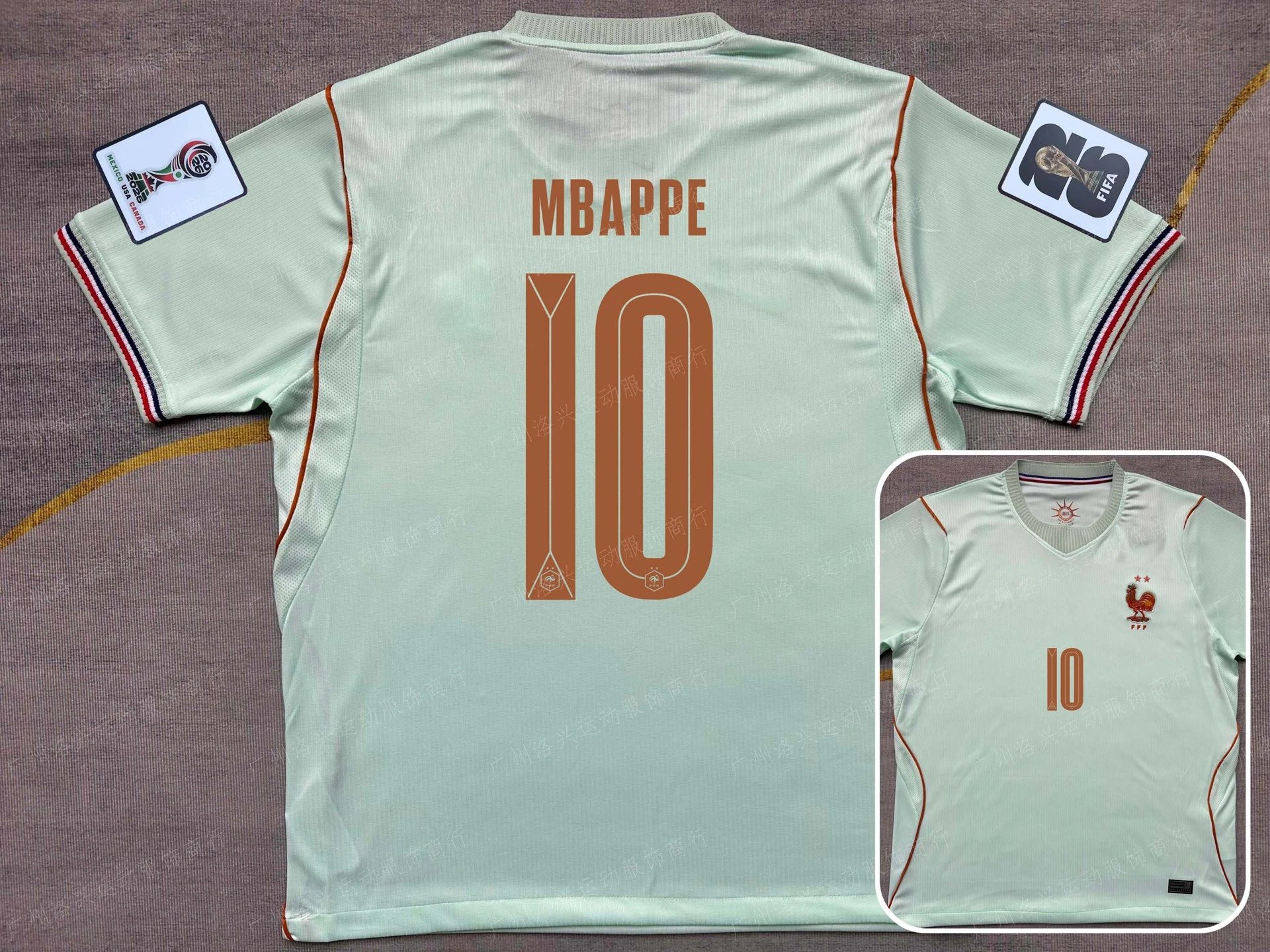 2026 France Away Jersey – MBAPPÉ #10 + World Cup Patch