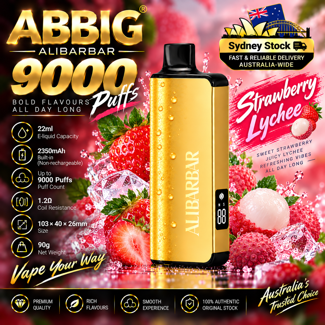 🎉Alibarbar INGOT 9000  ( Sydney Stock 🚚 )