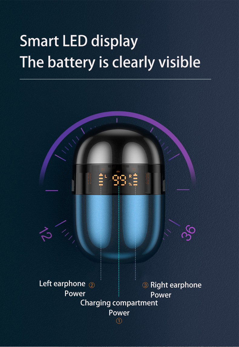 Bluetooth Wireless Earphone Earbuds Stereo Headphone J28