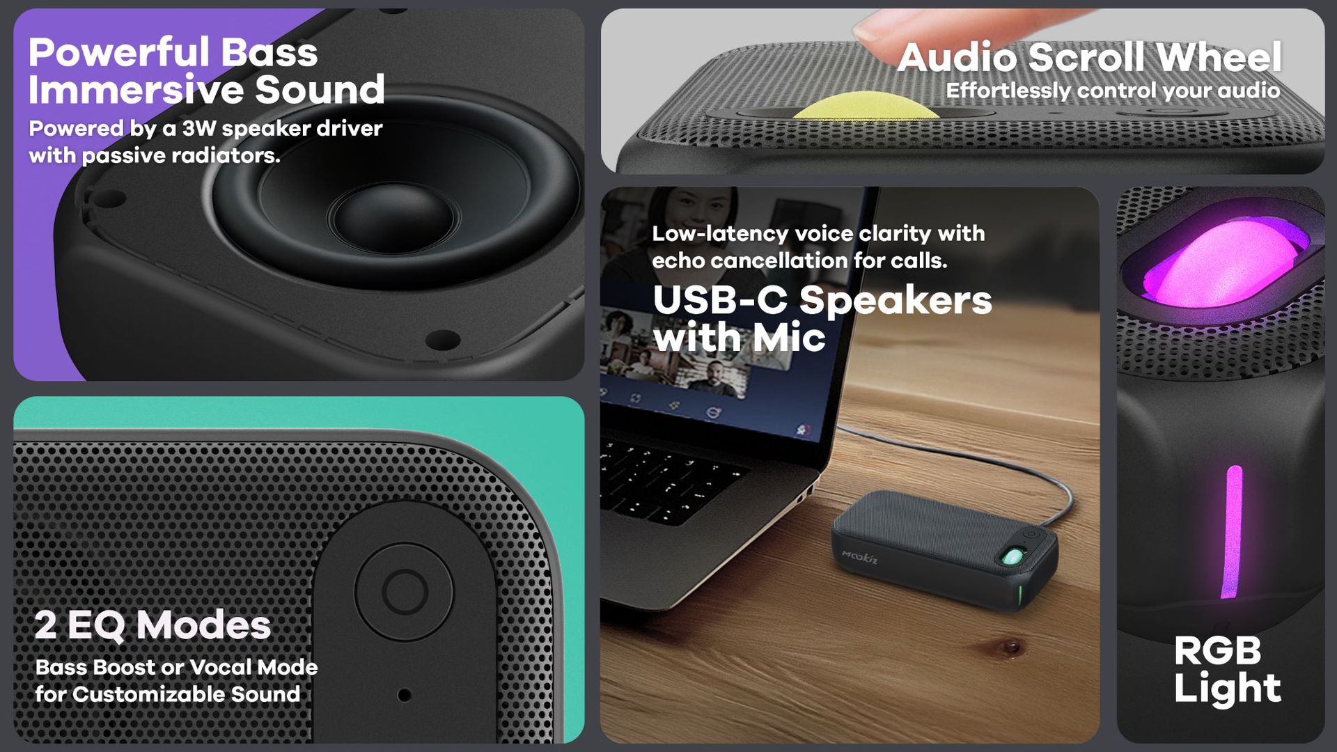 USB Computer Speaker: Immersive Sound, AI Voice Integration, and Low-Latency Calls