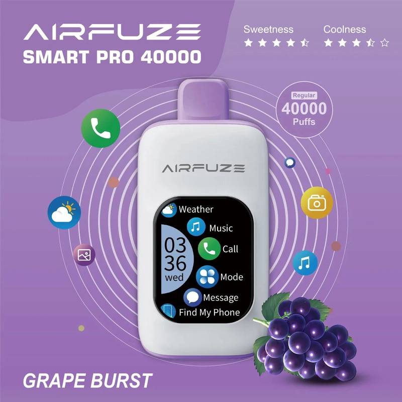 🚀Airfuze Smart Pro 40000 |✨ Premium Smart Gadget mit Langlebigkeit📱