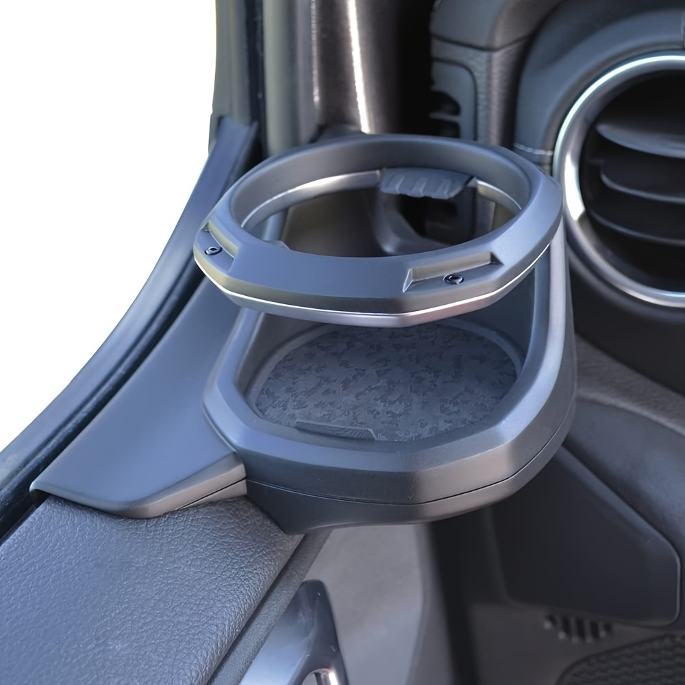 Car Cup Holder for Jeep Wrangler JL/JT Gladiator 2018-2025, Door Mount Water Bottle Holder, Interior Storage Organizer for Drinks, Black