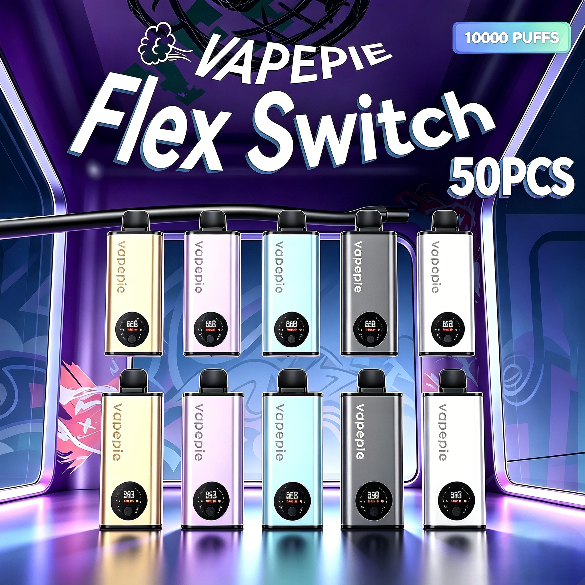 🔥 Sydney Stock 🇦🇺 Vapepie FlexSwitch Pod Kit 10000 Puffs Bundle