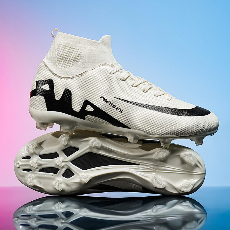 Assassin 15 High-Top Soccer Cleats — Turf Shoes for Students, Children, and Adults (CR7 World Cup Training Style)