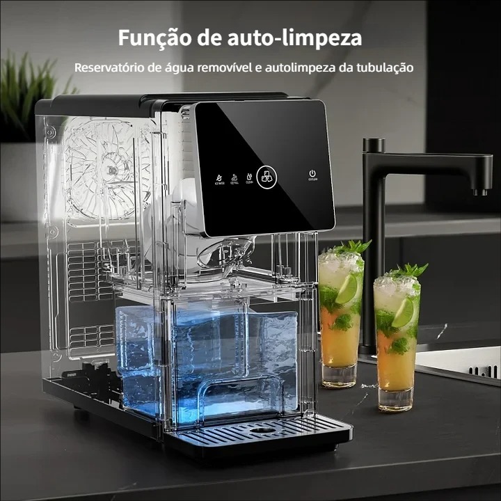 Máquina de gelo com pepita de bancada Kismile