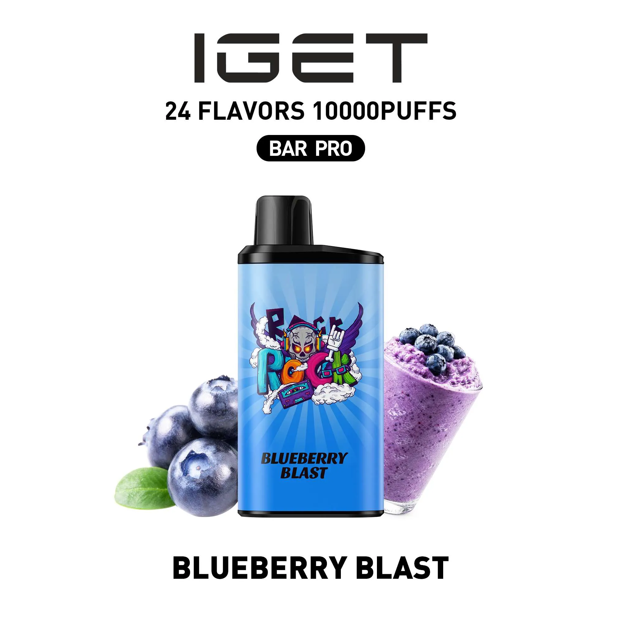 IGET BAR PRO 10,000 Puffs Blueberry blast| Sydney Stock 🇦🇺