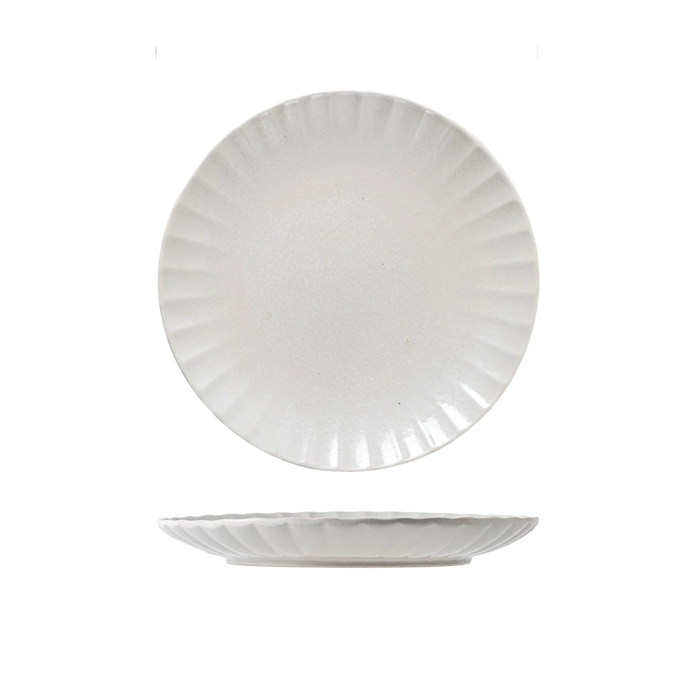 Textured Ceramic Dinner Plates – 10