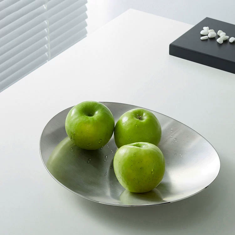 304 Stainless Steel Fruit Tray 12''x8'' | FDA 21 CFR 175.300 & 20LB Load ASTM D642
