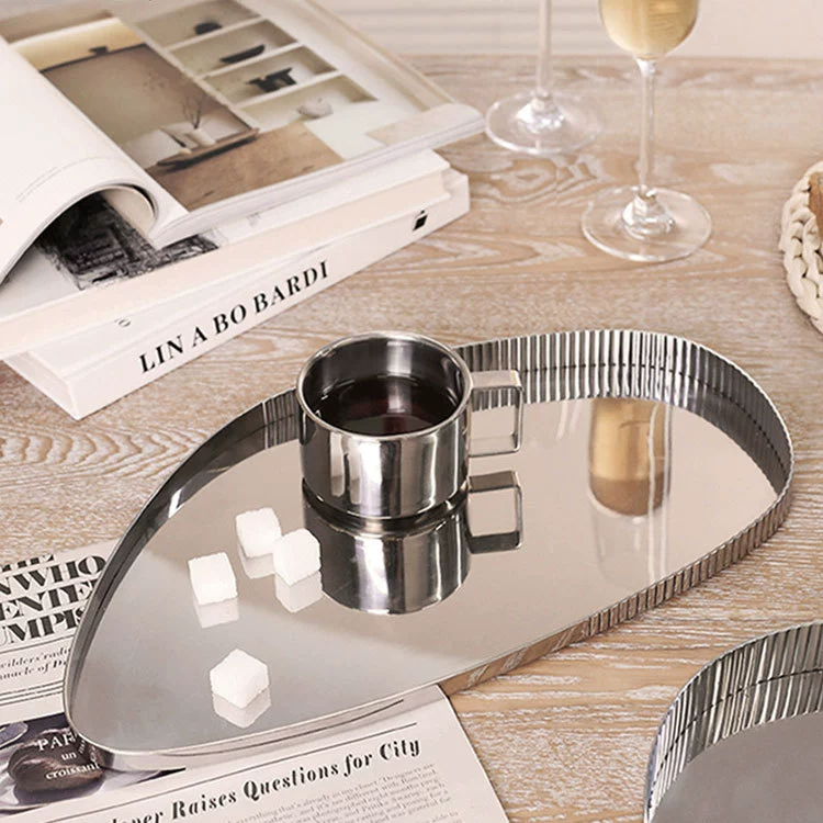 304 Stainless Steel Mirror Tray 12''x8'' | ASTM A240 & 20LB ASTM D642