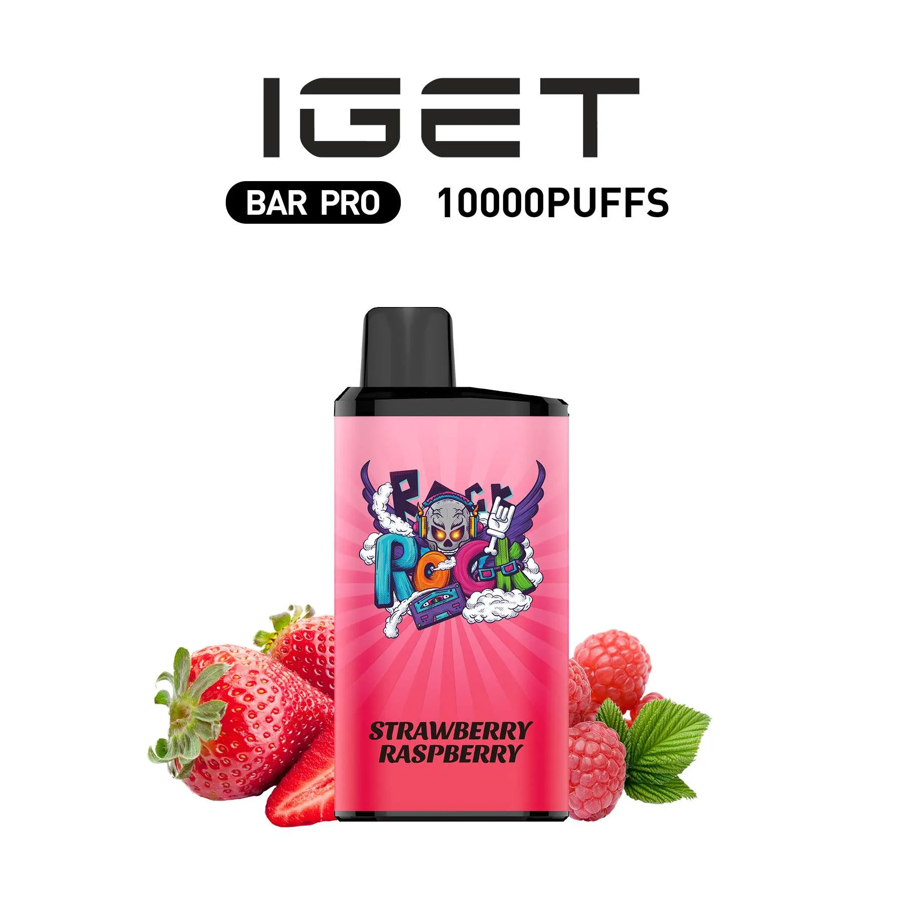 IGET BAR PRO 10,000 Puffs Strawberry raspberry| Sydney Stock 🇦🇺