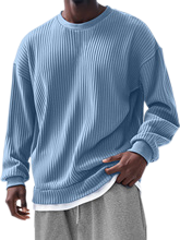 Men's Cotton-Poly Blend Long Sleeve Sweatshirt Relaxed Fit