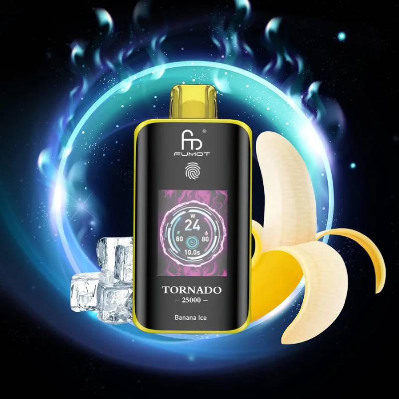 🧊 Fumot Tornado 25K – Einweg-Vape mit Dual-Mesh-Coil & LED-Display 🍓🥭🍏