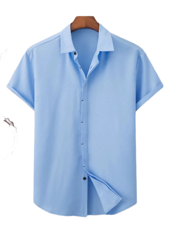 Teen Boys Long Sleeve Linen-Cotton Shirt Casual Collar Top