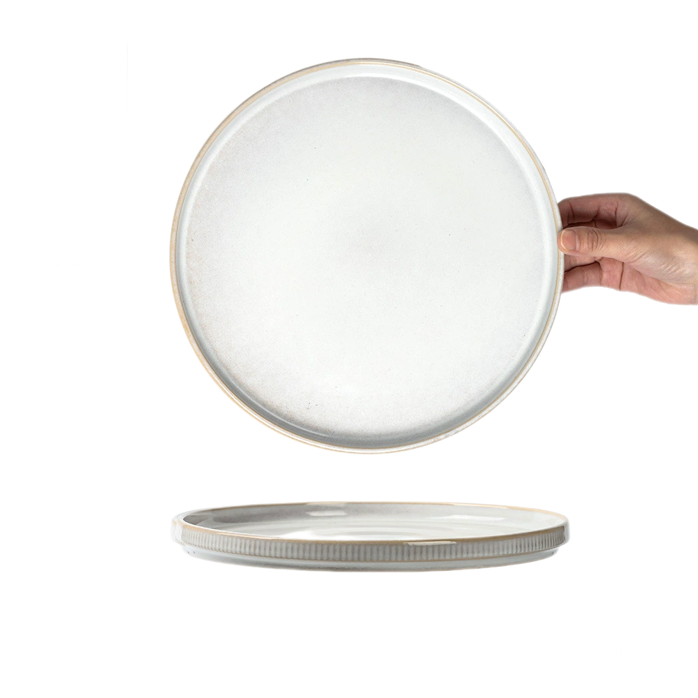 Stoneware Dinner Plate – Solid Color Microwave & Dishwasher Safe Ceramic Dish