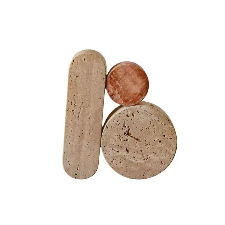 Organic Textured Shelf Decor - Hand-Finished in Beige or Slate Grey