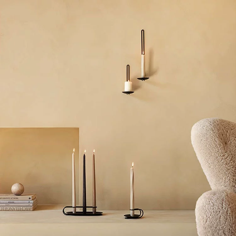 ASTM A830 Cast Iron Candle Holder | Powder-Coated & 3-Cup Design