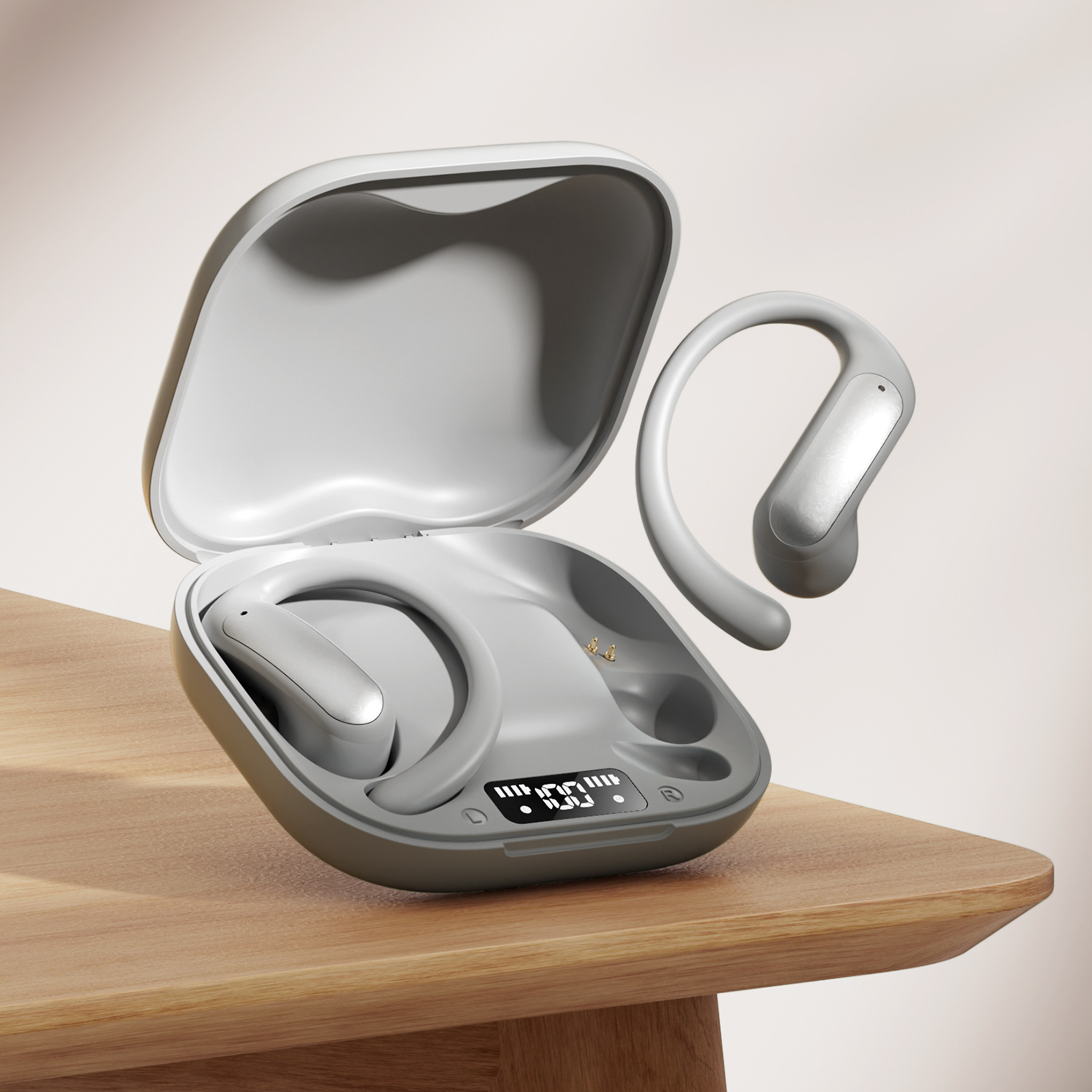 Open-Ear Wireless 5.4 Earphones with HD Sound, Touch Control, Noise Reduction & Long Battery Life