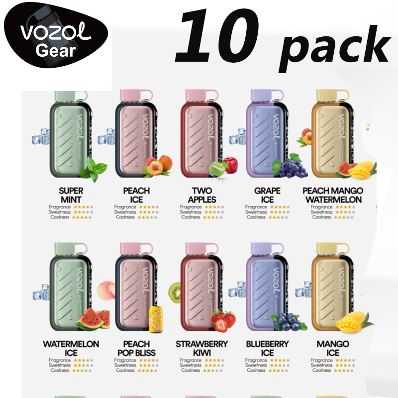 🤑Save $20 AUD 🧊 VOZOL GEAR ICE&SWEET 50000 Puffs – 10-Pack Disposable Vape with Ice & Sweet Control
