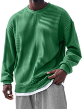 Men's Cotton-Poly Blend Long Sleeve Sweatshirt Relaxed Fit