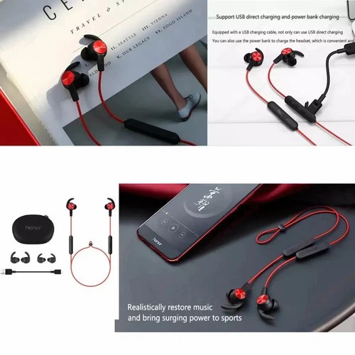 Huawei Honor xSport AM61 Bluetooth Headset IPX5 Waterproof Mic Earphone UK