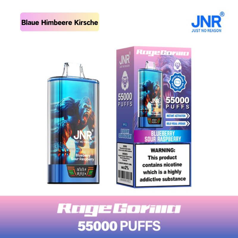 🔥 JNR Rage Gorilla 55K Hochleistungs Einweg-E-Zigarette